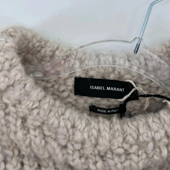 NWT ISABEL MARANT Alpaca Wool-Blend Enora Jumper knit Puffy Sweater EU 34 XS - Picture 15 of 16